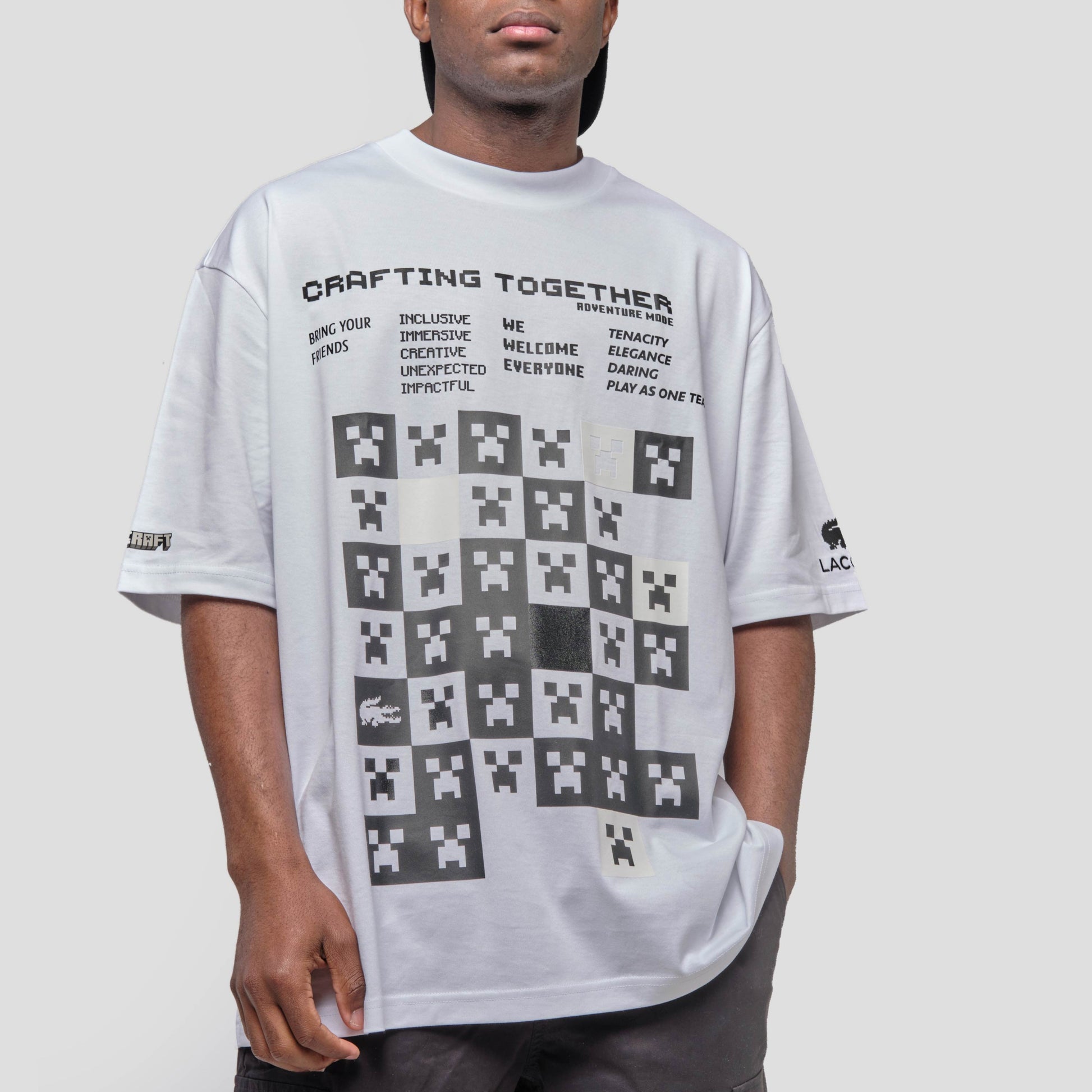Lacoste x Minecraft Camiseta - TH3802-001 - Colección Chico