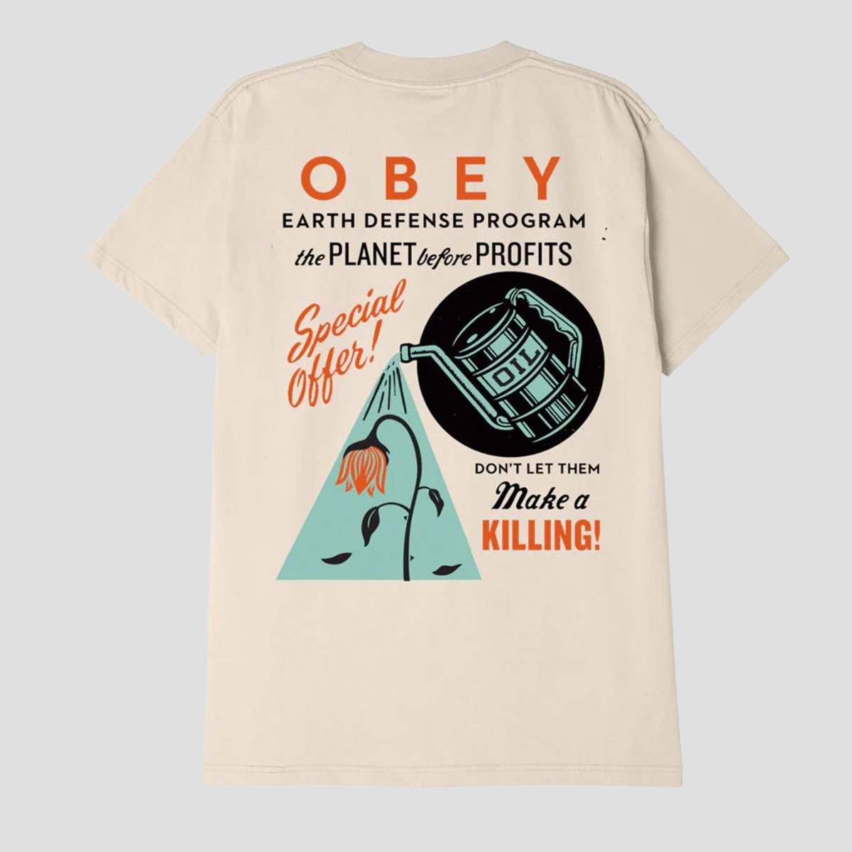 Obey Camiseta Earth Defense - 165263342-CRM